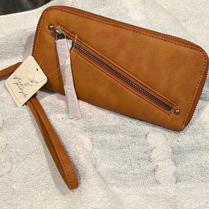NWT Free People Distressed Vegan Wallet